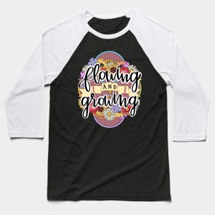 Flowing and Growing Hula Hoop Art Baseball T-Shirt